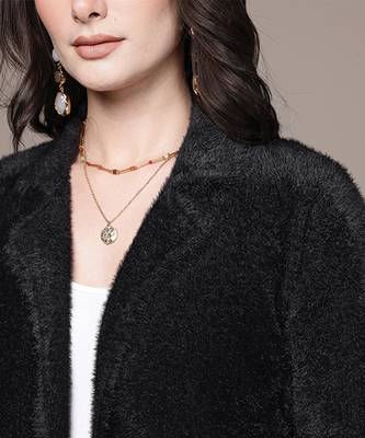 Black nylon knitted jacket 5