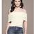 White Viscose off shoulder top
