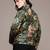 Olive printed velvet jacket