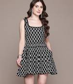 Black Viscose short dress