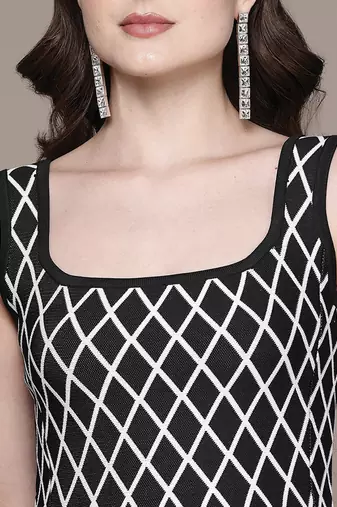 Black Viscose short dress