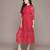 Red embroidered Viscose dress