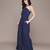 Navy blue crepe jumpsuit