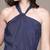 Navy blue crepe jumpsuit