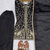 Black Silk Sequence Work Kurta Sharara and Dupatta 3pc Set