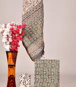 Grey exclusive new hand block printed kota cotton dress materials