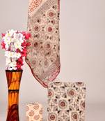 Peach exclusive new hand block printed kota cotton dress materials