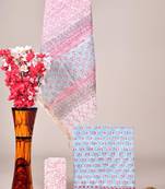 Sky blue exclusive new hand block printed kota cotton dress materials