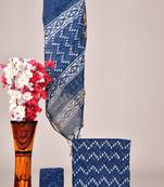 Blue exclusive new hand block printed kota cotton dress materials