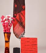 Red exclusive new hand block printed kota cotton dress materials