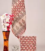 Red exclusive new hand block printed kota cotton dress materials