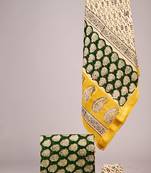 Multicolor exclusive new hand block printed maheshwari silk zari border suits pieces