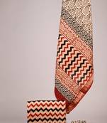 Multicolor exclusive new hand block printed maheshwari silk zari border suits pieces