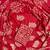 Red hand block printed cotton suit with kota doriya dupatta