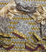 Multicolor hand block printed cotton suit with kota doriya dupatta