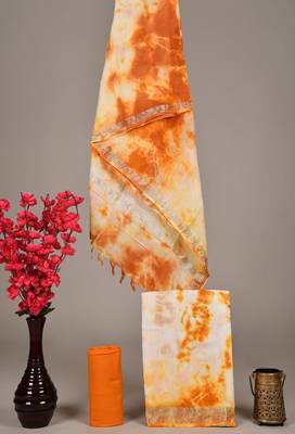 Mustard bagru hand block printed linen suits with zari border 1