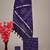 Navy blue bagru hand block printed linen suits with zari border