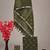 Green bagru hand block printed linen suits with zari border