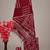Maroon bagru hand block printed linen suits with zari border