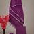 Purple bagru hand block printed linen suits with zari border