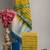 Yellow bagru hand block printed linen suits with zari border