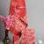 Peach bagru hand block printed linen suits with zari border