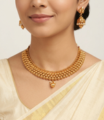 Metallic necklace set