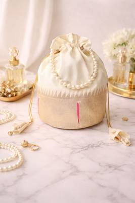 Cream color pearl handle designer batwa 1