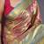 Pink floral, paisely, zari woven kanjivaram semi silk saree with blouse