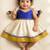 kids newborn babygirl silk frock/diwali dress/ethnicwear/festive indianwear cream&blue