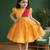 Girls yellow & pink silk saree frock | traditional south indian pattu partywear dress | festive function wear