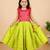 Light green & pink combo baby girls silk lehenga choli | traditional party perfect & festive dress