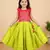 Light green & pink combo baby girls silk lehenga choli | traditional party perfect & festive dress
