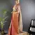 Pink floral, peacock zari woven kanjivaram tissue silk saree with blouse