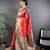 Pink floral, paisely, zari woven banarasi silk saree with blouse
