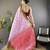 Pink, maroon floral, zari woven kanjivaram tissue silk saree with blouse