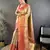 Yellow floral, zari woven kanjivaram tissue silk saree with blouse