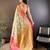 Off white, pink floral, zari woven kanjivaram tissue silk saree with blouse