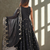 Black Sleeveless Silk Gown Embroidery Sequence work With Pant and Dupatta 3pc set