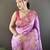 Lavender floral, meenakari, zari woven pashmina silk saree with blouse