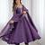 Heavy silk embroidery and jari work lavender readymade gown
