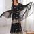 Gergette embroidery  work black readymade salwar suit