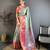 Mint green floral, paisely, zari woven banarasi silk saree with blouse