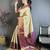 Wine floral, zari woven kanchipuram silk saree with blouse