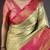 Parrot green floral, kanjivaram, zari woven kanchipuram silk saree with blouse