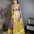 Purple floral, kanjivaram, zari woven kanchipuram silk saree with blouse