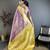 Purple floral, kanjivaram, zari woven kanchipuram silk saree with blouse