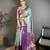 Sea green floral, kanjivaram, zari woven kanchipuram silk saree with blouse