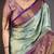 Sea green floral, kanjivaram, zari woven kanchipuram silk saree with blouse