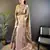 Olive green floral, peacock zari woven tissue silk saree with blouse